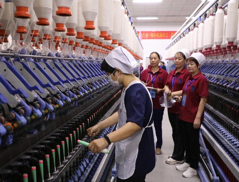 常山集團(tuán)所屬常山北明成功舉辦2024年全國(guó)行業(yè)(細(xì)紗機(jī)操作工)職業(yè)技能競(jìng)賽河北省選拔賽